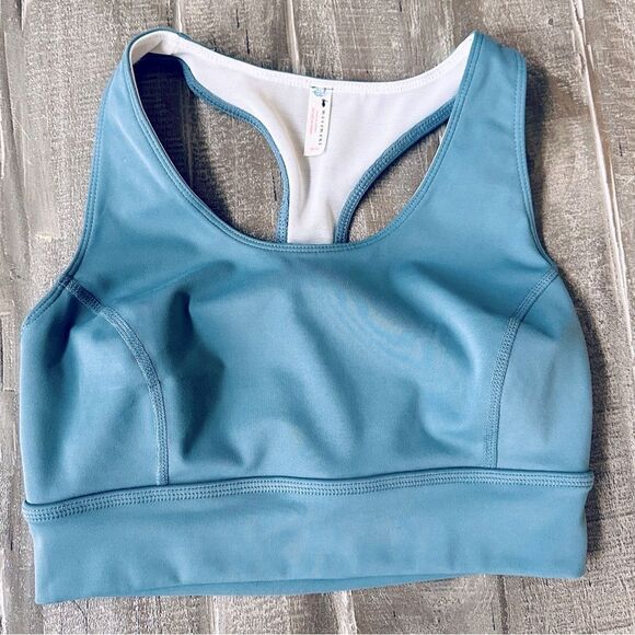 Free People Movement Blue Criss Cross Sports Bra XS - Picture 1 of 3